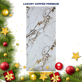 PLANCHA MARMOLEADA UV BO 122*244 3MM LUXURY COPPER PREMIUM