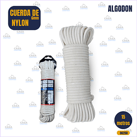 CUERDA DE NYLON 6MM*15M ALGODON