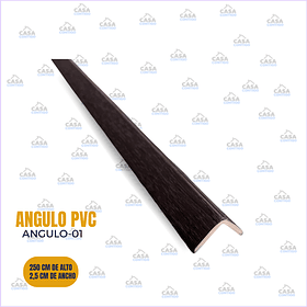 ángulo de PVC de 290 cm de alto y 2,5 cm