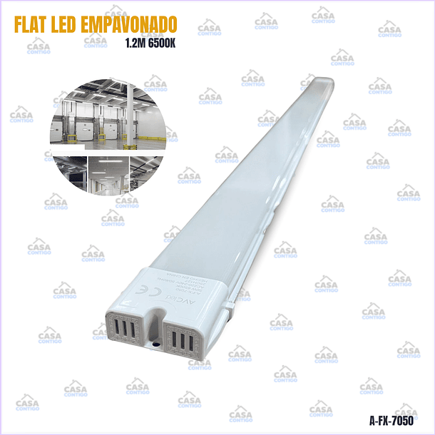 FLAT LED EMPAVONADO 1.2M 6500K