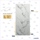 Plancha PVC Tipo Mármol Carrara 122*244cm 2