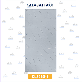 PLANCHA MARMOLEADA UV BO 122*244 3MM kl8260-1 CALACATTA 01