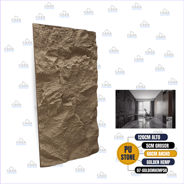 PU STONE 07 GOLDEN HEMP 50MM