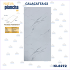 PLANCHA MARMOLEADA UV BO 122*244 3MM KL8272 CALACATTA #02 2