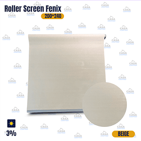 Cortina Roller Sun Screen 3% 200x240cm