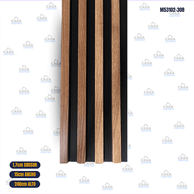 WOOD PANEL 15,5CM*1,7CM*240CM CAFE-NEGRO