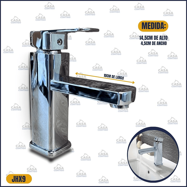 LLAVE VANITORIO LAVAMANO NEGRA