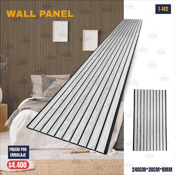 Wall Panel decorativo 240 cm de alto, 30 cm de ancho