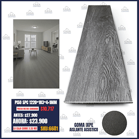  Piso SPC  2.23m2 / Precio por metro2 $12.511