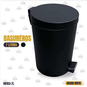 BASURERO NEGRO 7L