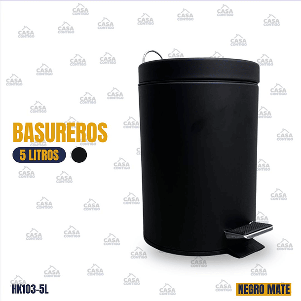 BASURERO NEGRO 5L