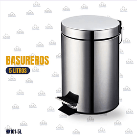 BASURERO GRIS 5L