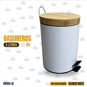  BASURERO BLANCO 5L