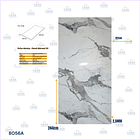 Plancha PVC Tipo Mármol Nevada Stone 122x244cm x 2,5mm 2