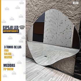 ESPEJO LED ANTIEMPAÑANTE PARA BAÑO 70*80CM