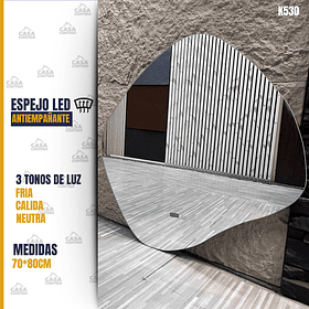 ESPEJO LED ANTIEMPAÑANTE PARA BAÑO 70*80CM