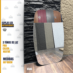 ESPEJO LED ANTIEMPAÑANTE PARA BAÑO 60*80CM