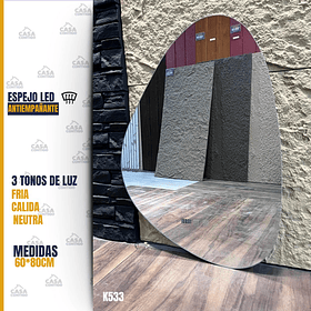 ESPEJO LED ANTIEMPAÑANTE PARA BAÑO 60*80CM