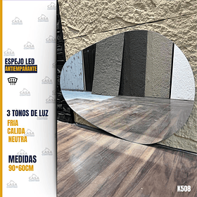  ESPEJO LED ANTIEMPAÑANTE PARA BAÑO 90*60CM