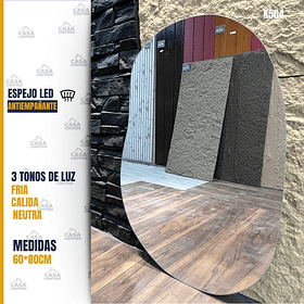 ESPEJO LED ANTIEMPAÑANTE PARA BAÑO 60*80CM