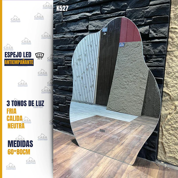 ESPEJO LED ANTIEMPAÑANTE PARA BAÑO 60*80CM