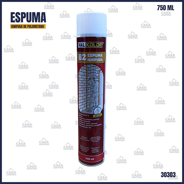 Espuma Ignifuga Poliuretano 750ml