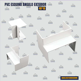 PVC ESQUINA ANGULO EXTERIOR 40*16