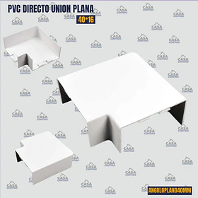 PVC ESQUINA ANGULO PLANO 40*16