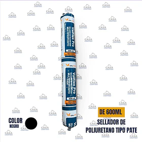 SELLADOR DE POLIURETANO TIPO PATE 600ML NEGRO