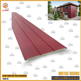 Siding 38.3x1.6x290cm Rojo Escarchado 