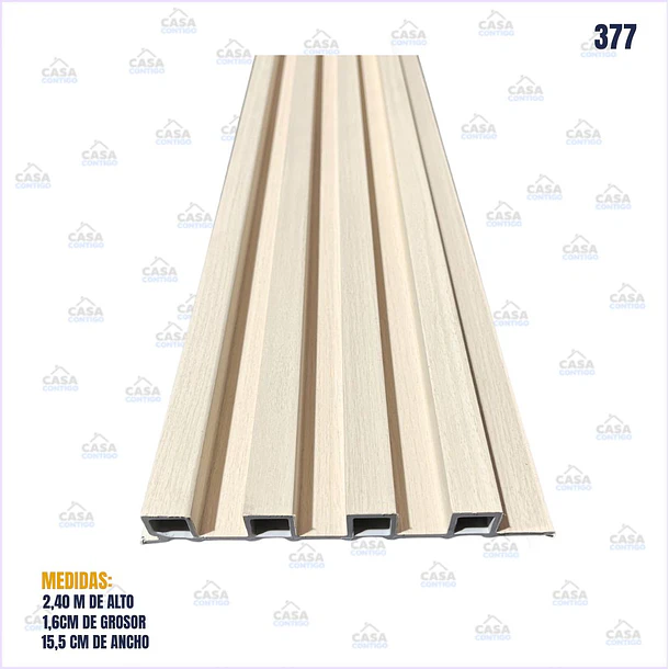 WOOD PANEL 15.5*18*240 madera beige 2
