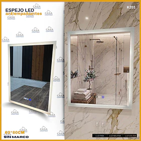 ESPEJO LED ANTIEMPAÑANTE PARA BAÑO 60*80CM