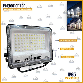 Proyector LED SLIM 220V 50W 6500K  