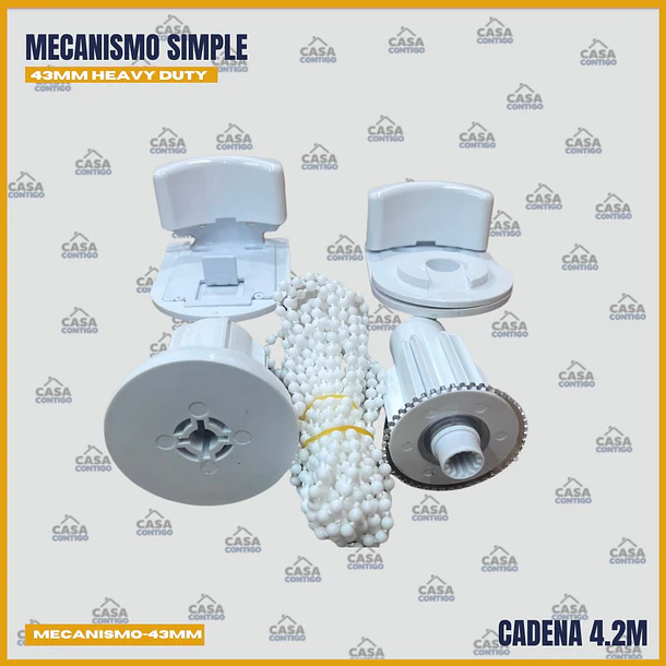 MECANISMO SIMPLE 43MM HEAVY DUTY CADENA 4.2M