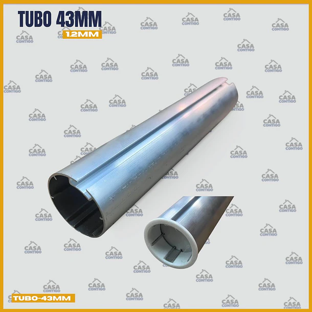 ADICIONAL POR METRO TUBO 43MM 1.2MM