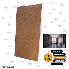 PU STONE EARTH YELLOW 16MM 1200*600*16MM