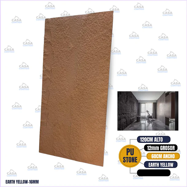 PU STONE EARTH YELLOW 16MM 1200*600*16MM