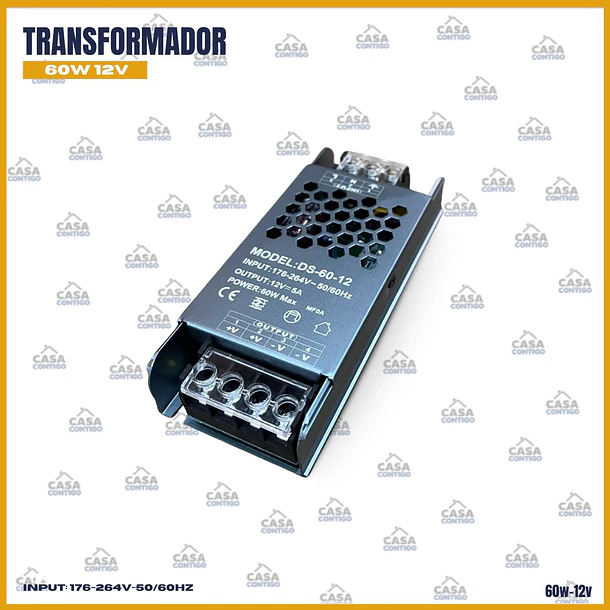 Fuente de poder 60w 12v