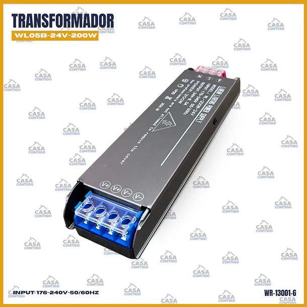 Transformador WL05B-24V-200w