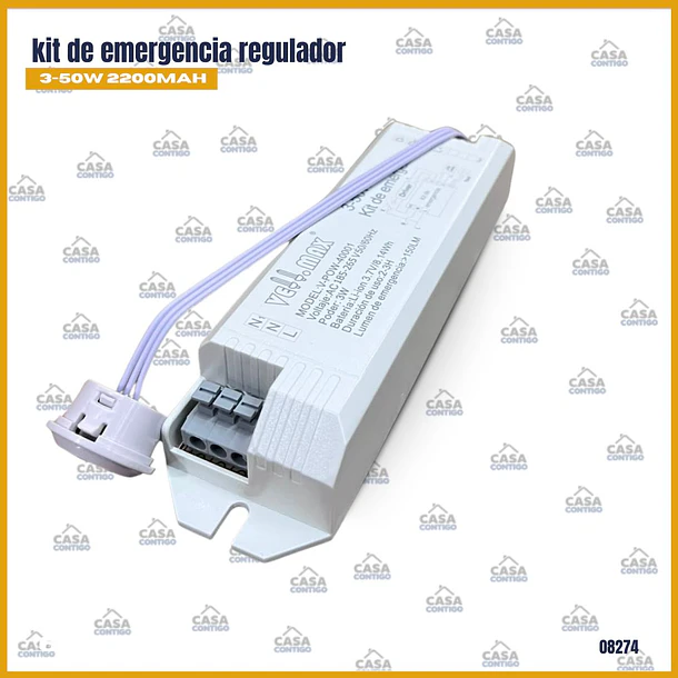 kit de emergencia regulador 3-50w 2200mah