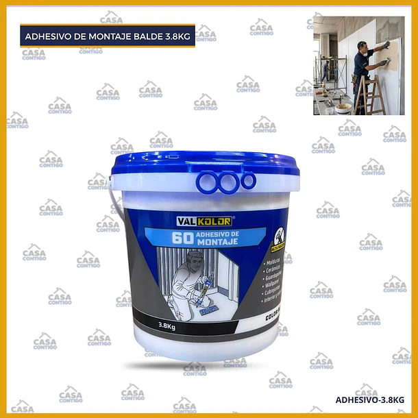  ADHESIVO DE MONTAJE 3.8KG USO INTERIOR Y EXTERIOR