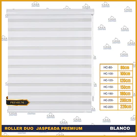 Cortinas Roller Dou Jaspeado Premium Blanco