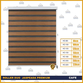 Cortinas Roller Dou Jaspeado Premium Cafe