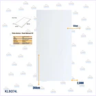 Plancha marmoleada uv 122x244 3mm BLANCO ABSOLUTO 2