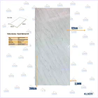 PLANCHA MARMOLEADA UV BO 122*244 3MM 2