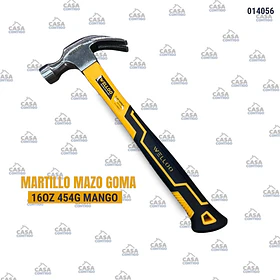  MARTILLO MAZO GOMA 16OZ 454G MANGO TPR