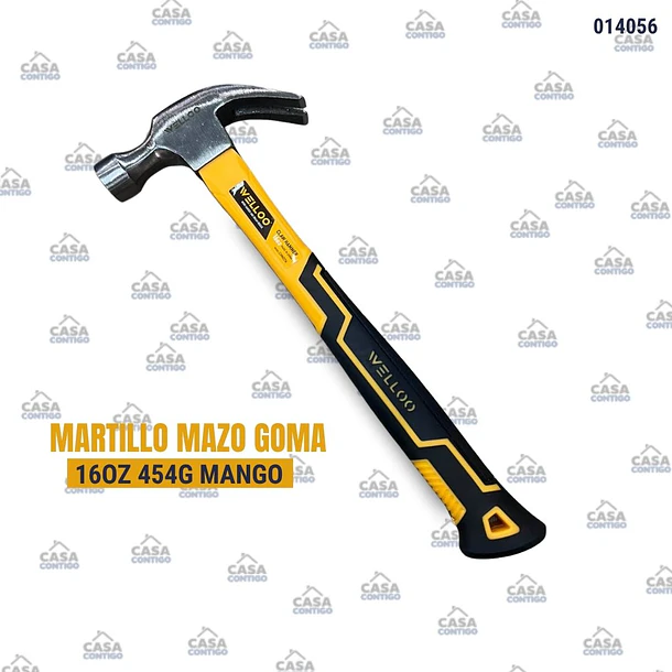 MARTILLO MAZO GOMA 16OZ 454G MANGO TPR