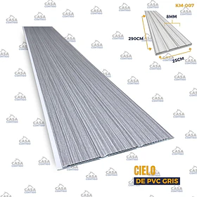 Cielo de pvc 2900*250*8MM GRIS