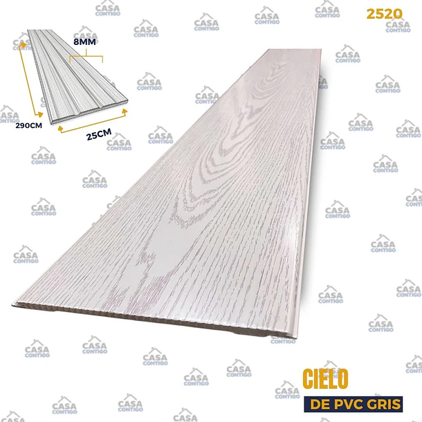Cielo de pvc 2900*250*8MM 