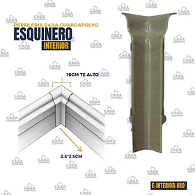 TERMINACION GUARDAPOLVO 10CM ESQUINERO INTERIOR H10